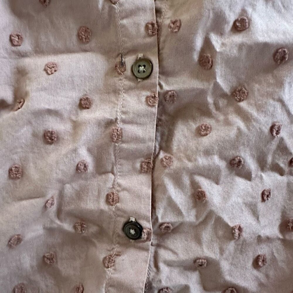ZARA Swiss Dot Blouse with Voluminous Sleeves Size XS - Picture 6 of 8